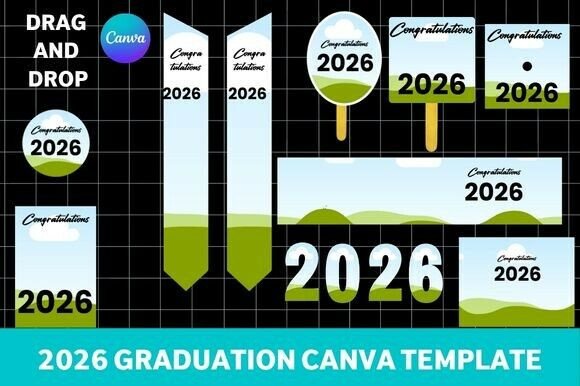 2026 Graduation Canva Template Bundle: Your All-in-One Design Toolkit