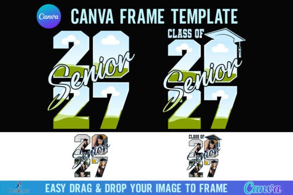 Class of 2027 Senior Canva Frame Photo: A Modern Design Asset
