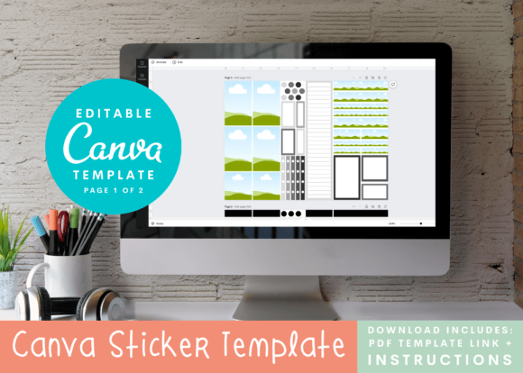 Create Custom Washi Stickers with Canva Templates