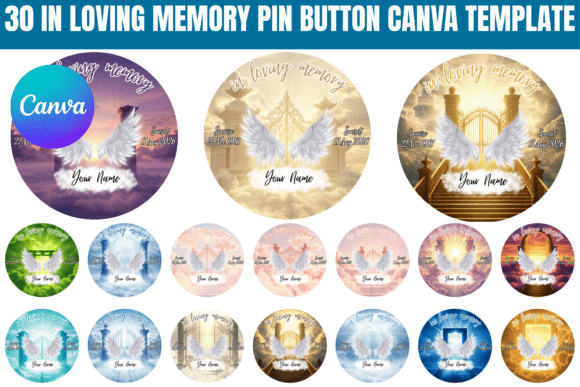 Creating Meaningful Keepsakes with In Loving Memory Pin Button Templates