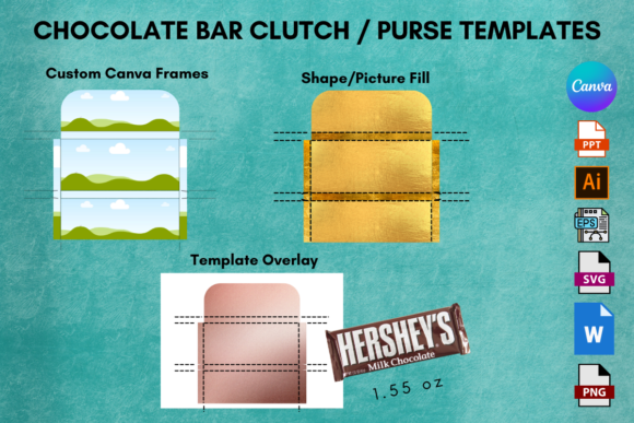 Design Sweet Treats: Canva Frame Chocolate Purse 1.55oz Guide
