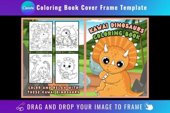 Elevate Your Projects with a Canva Coloring Book Cover Frame Template