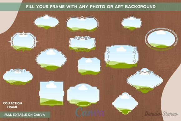 Frame Label Pack 12: Streamline Your Canva Designs