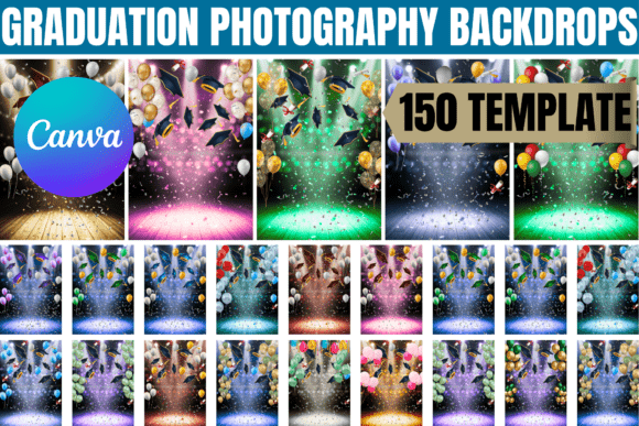 Graduation Photography Backdrop Template: Elevate Your Senior Portraits