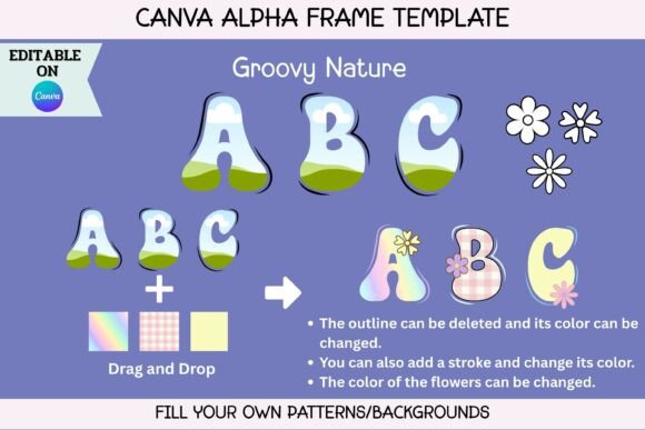 Groovy Nature: A Canva Alpha Template for Vibrant Designs