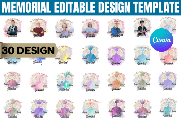 Honoring Memories with a Fully Editable Canva Design Bundle