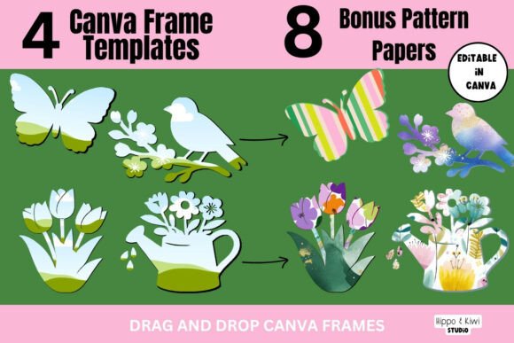 Spring Frames for Canva: Design Made Effortless