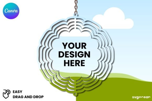 Transform Your Projects with the Wind Spinner Canva Mockup