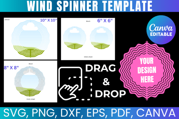 Unleash Your Creativity with the Wind Spinner Template BUNDLE