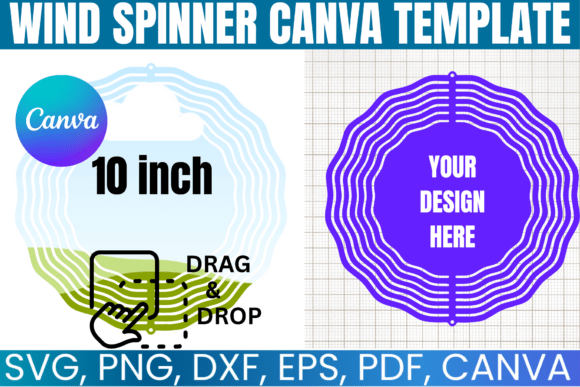 Wind Spinner Canva Editable Template: Your Creative Design Solution