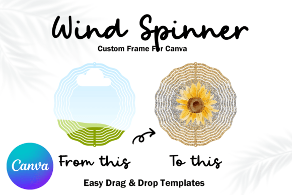 Wind Spinner Canva Frame Template: A Dynamic Design Asset